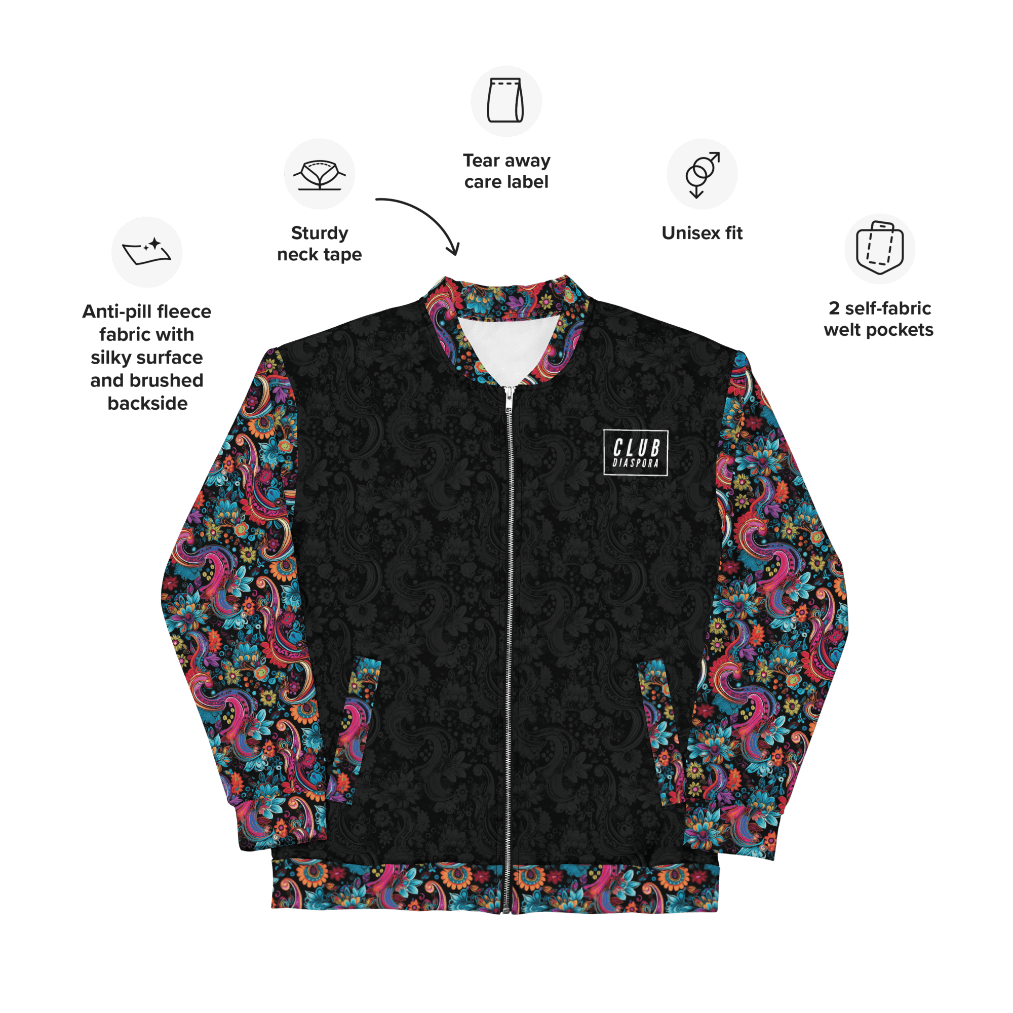Club Diaspora Bomber Jacket - ClubDiaspora