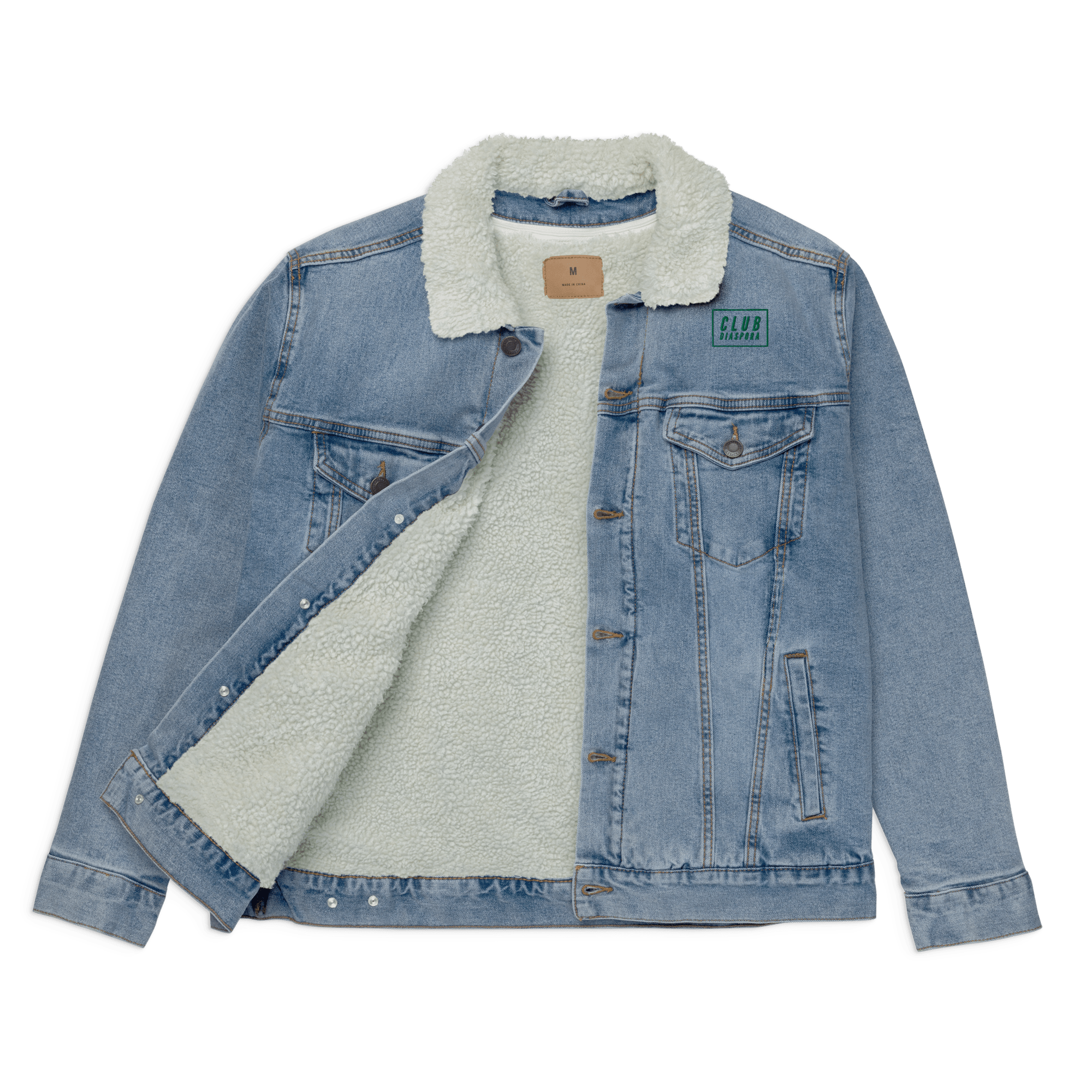 Club Diaspora Denim Sherpa Jacket - ClubDiaspora
