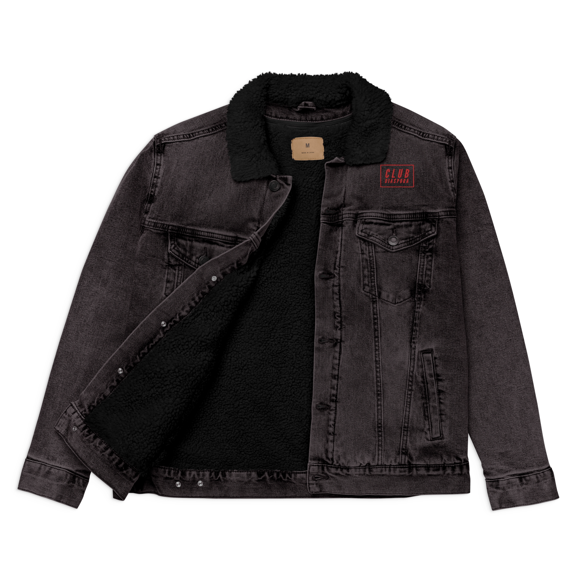 Club Diaspora Denim Sherpa Jacket - ClubDiaspora