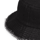 Club Diaspora Distressed Denim Bucket Hat - ClubDiaspora