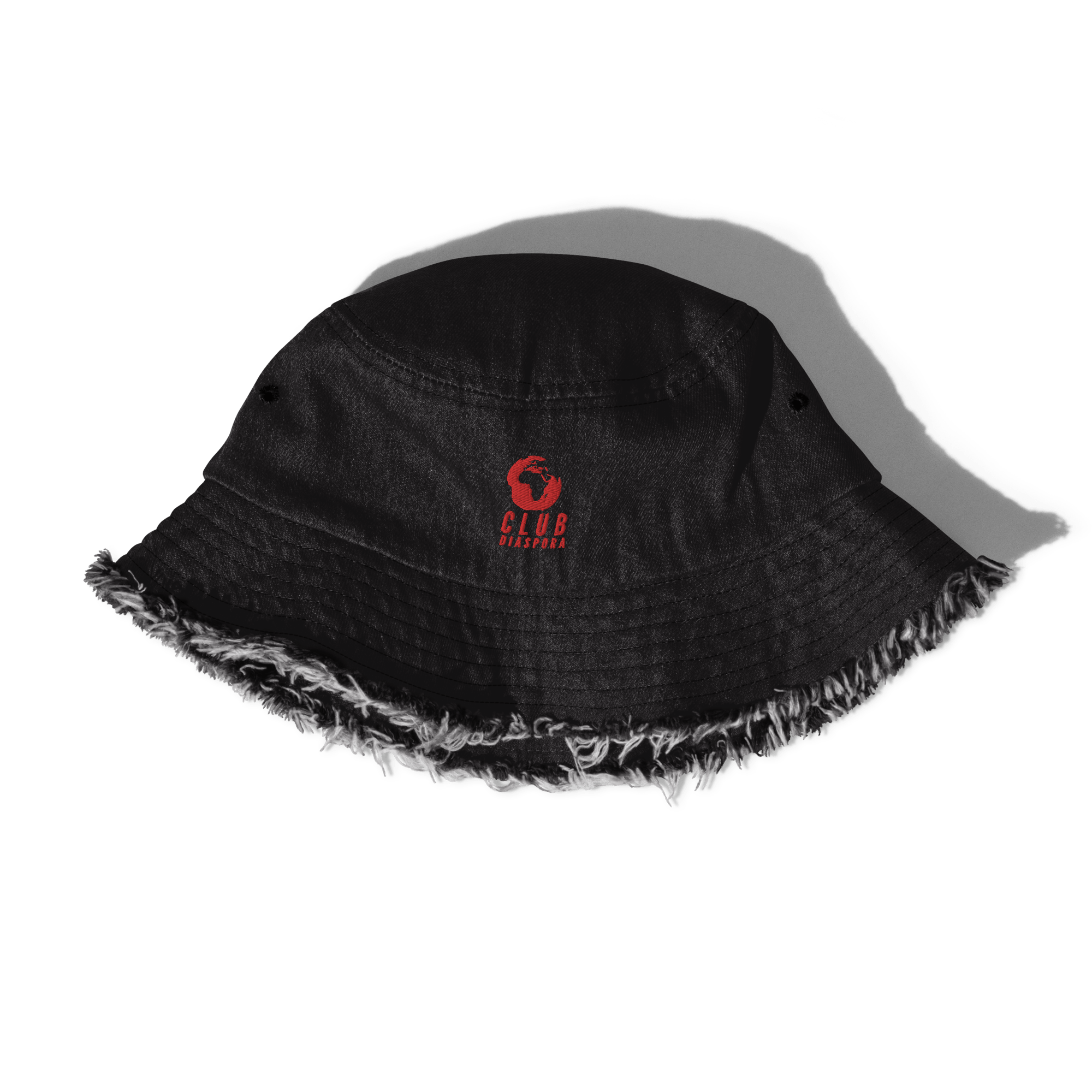 Club Diaspora Distressed Denim Bucket Hat - ClubDiaspora