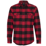 Club Diaspora Long Sleeve Flannel Red And Black - ClubDiaspora
