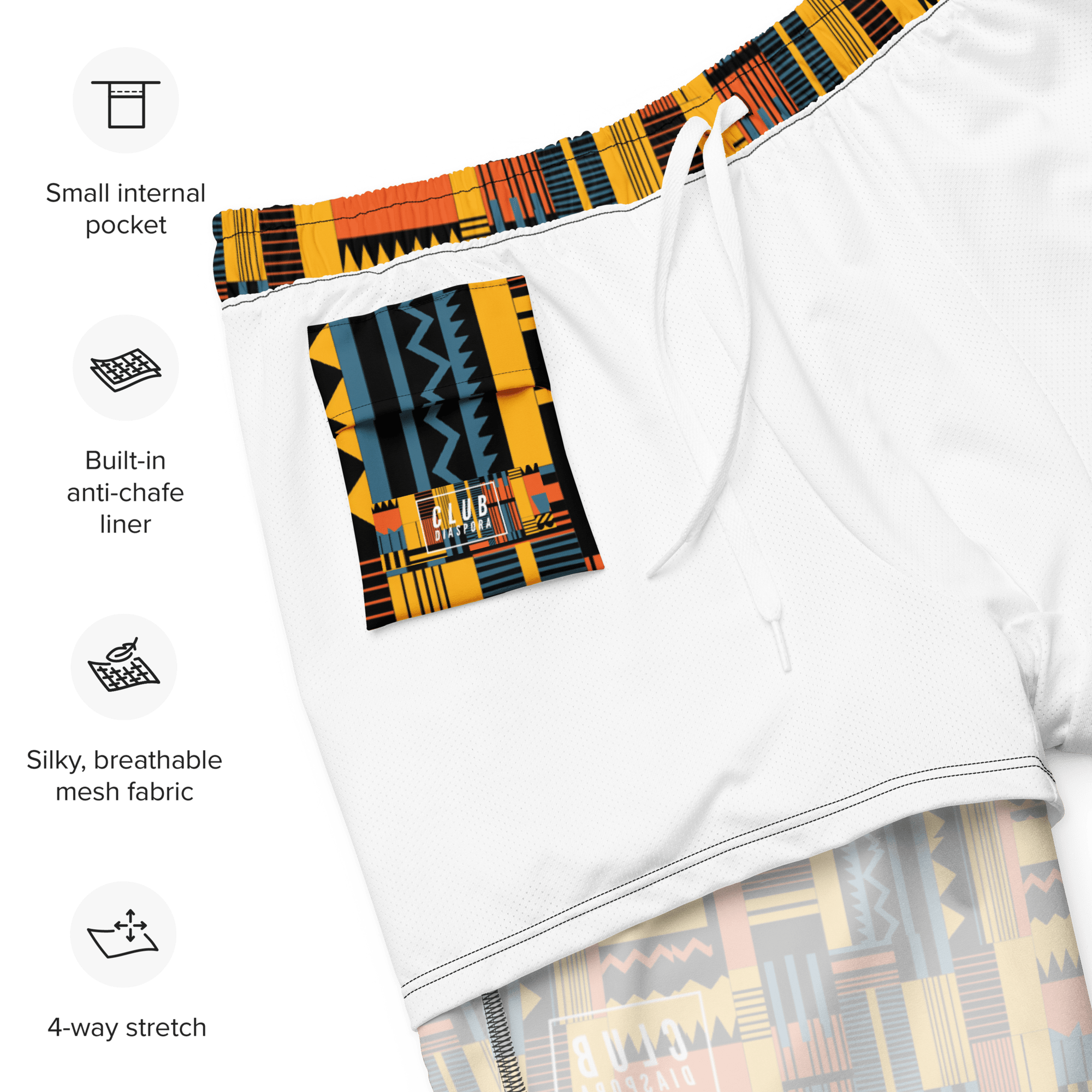 Kente Swim Trunks - ClubDiaspora