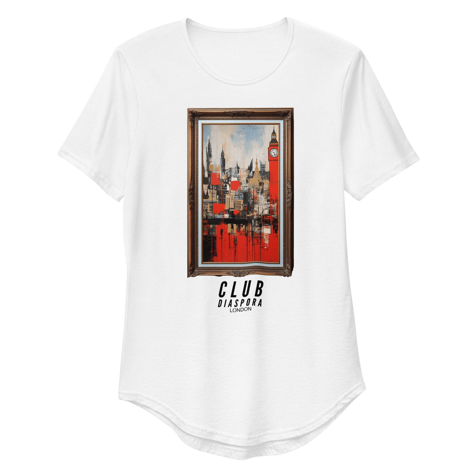 London Ting Curved Hem T-Shirt - ClubDiaspora